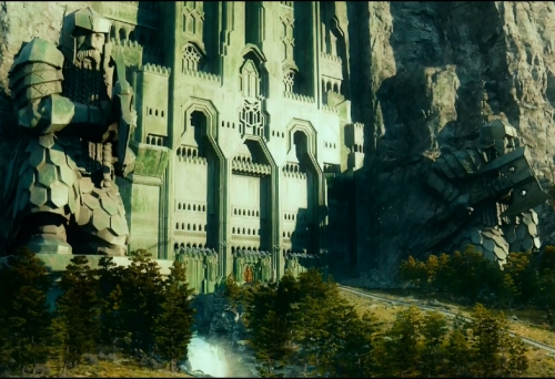 The gates of Erebor, the Lonely Mountain. Image: Warner/New Line